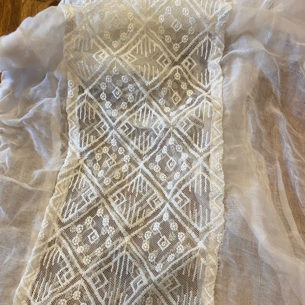 Lace boho infinity scarf